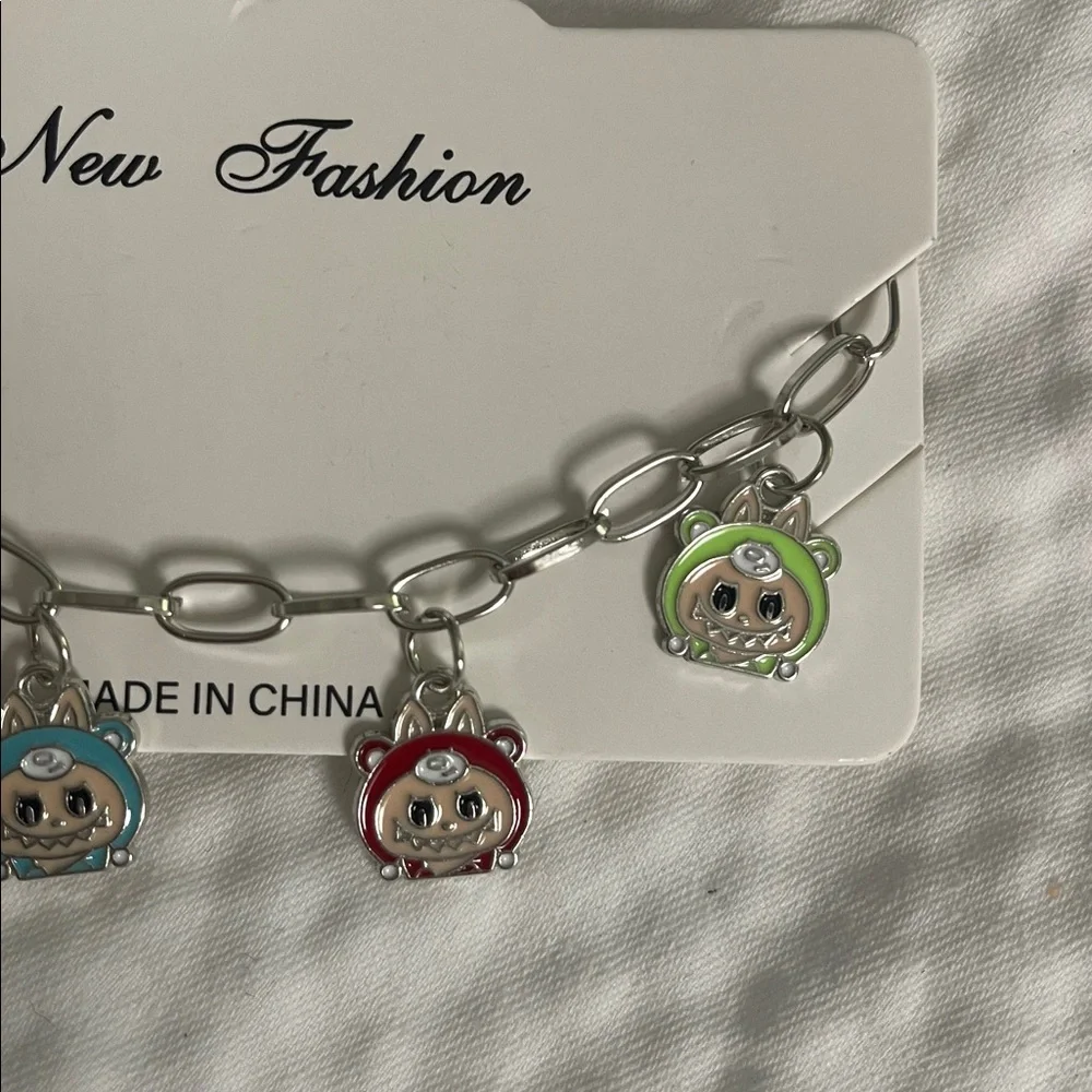 Cute Labubu monsters cartoon Animal Charm Bracelet new